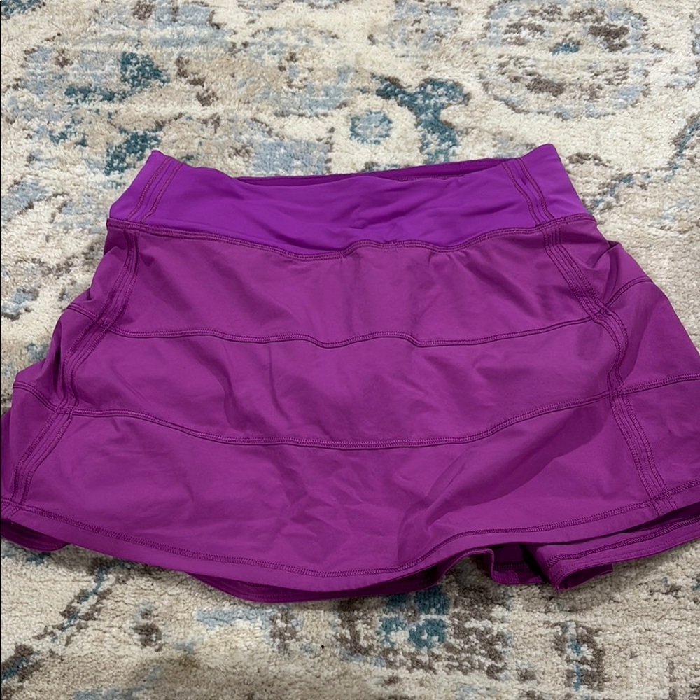 Lululemon Athletica Purple Skorts with Moisture-Wicking Fabric